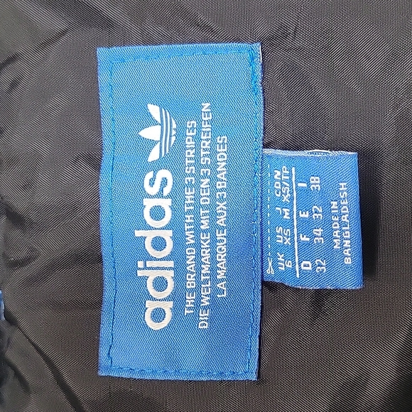 Adidas Original AOP hooded quilted puffer vest vibrant, colorful women's size XS - Picture 8 of 13